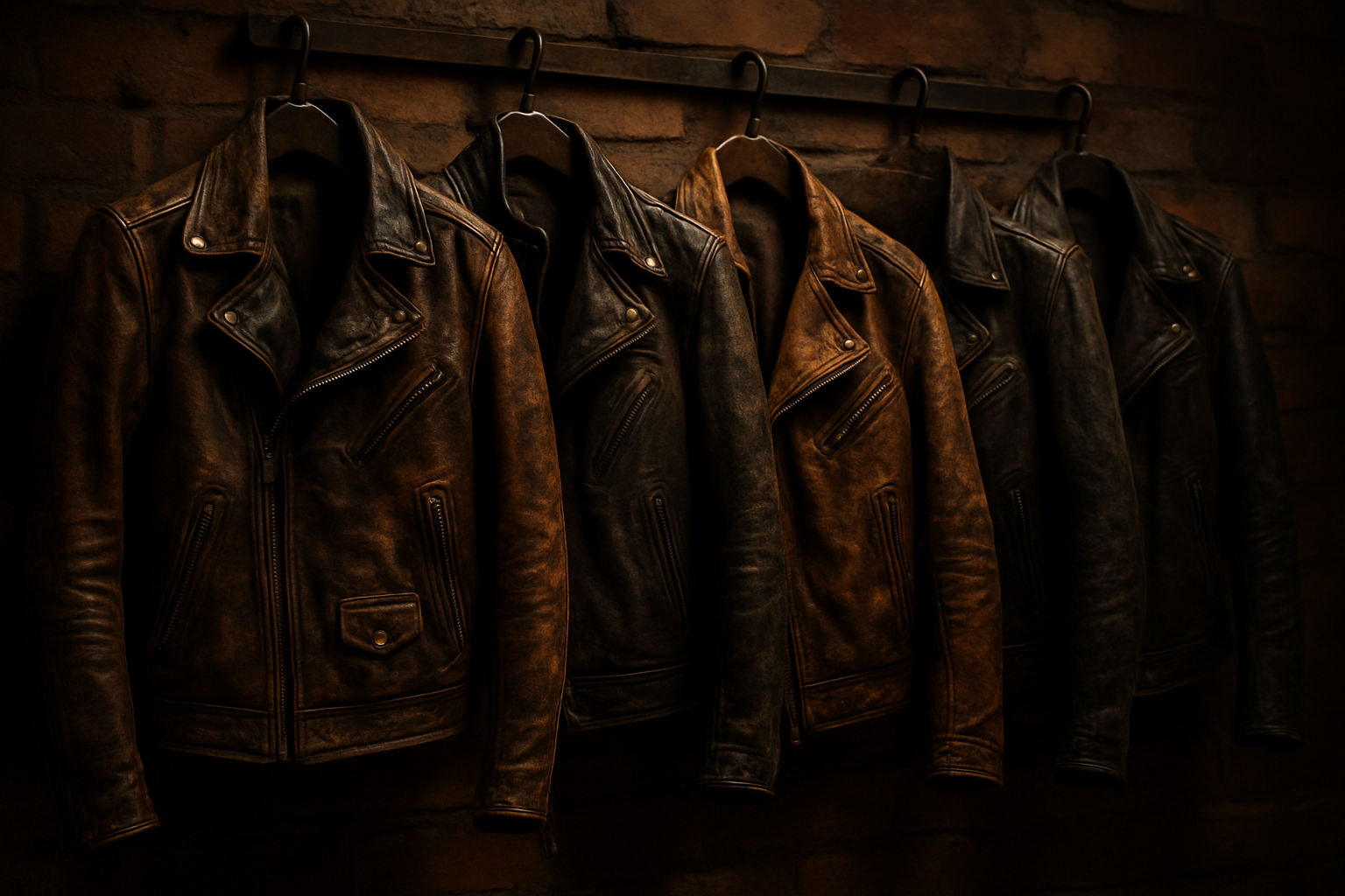 Distressed Leather Jackets: Rugged Style